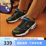 斯凯奇（Skechers）户外机能老爹鞋休闲运动鞋男237145BKYL黑色/黄色41