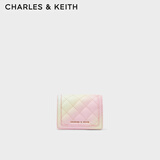CHARLES&KEITH绗缝格纹链条钱包女生日礼物CK6-50701179 CK6-50701179Multi综合色 XXS