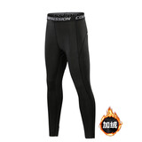 昇亿 儿童紧身裤篮球训练服足球速干长裤儿童打底裤速干女孩中小学生跑步服健身弹力保暖男童运动服 黑色长裤（加绒) S