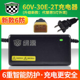 绿源（Luyuan）绿源电动车充电器原装铅酸电瓶车充电器电瓶车冲电器原厂全新配件 新款一灯：60V-30E-2T(60V-20A）