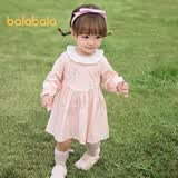 巴拉巴拉童装女童连衣裙儿童裙子宝宝2025春婴儿精致甜美可爱208125111009