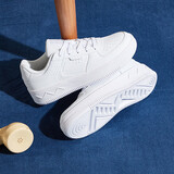 361°运动女鞋秋冬季学生复古厚底增高小白休闲板鞋子女682116601F-7