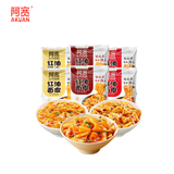 阿宽酸辣红油面皮非油炸面皮泡面速食方便面多口味速食免煮泡面 6袋装