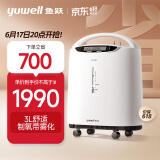 鱼跃(yuwell)3L升医用制氧机家用舒适氧疗氧气机8F-3AW 无线遥控制氧带雾化吸氧机 家用老人孕妇氧气机