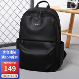 高尔夫（GOLF）背包男士大容量双肩包男韩版学生书包15英寸电脑包旅行包 黑色