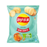 乐事（Lay's） 薯片休闲零食膨化食品 135克袋装 大包装零食 多种混合口味 金黄炒蟹味