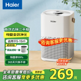 海尔（Haier）空气净化器除甲醛新房家用卧室桌面办公室小型除烟味 便携式净化器 ZKJ-G60TA1