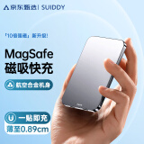 SUIDDY magsafe快充磁吸无线充电宝10000毫安适用iPhone16苹果15/14/13/12超薄移动电源 深空灰【强力磁吸+超薄便携】