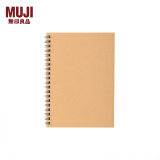 无印良品（MUJI） 双环笔记本 学生文具 牛皮纸色/6mm横线/48张 A6
