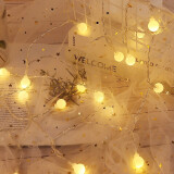 TaTanice  圆球灯串3米20灯 女神节装饰灯串生日礼物彩灯房间氛围装饰暖白