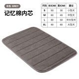 petlimit狗狗垫子宠物睡觉用猫窝狗笼垫板秋冬保暖小中大型犬四季通用地垫 加厚记忆棉【灰色】 M【60*40】