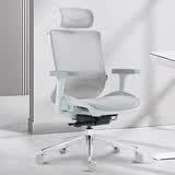 恋树（LIANSHU）玲珑女生人体工学椅 女士电脑椅 学生学习椅办公椅小个子专用椅子 米白色（网布座垫）