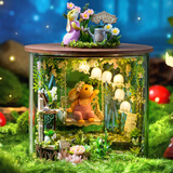 我の屋diy手工制作模型童话花园圆梦瓶小屋摆件生日玩具女新年货节礼物