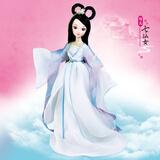 可儿古典中国风七仙女古装娃娃 公主女孩玩具 儿童生日新年礼物 1139白衣仙子