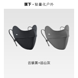 蕉下（beneunder）防晒口罩女防晒面罩防紫外线全脸腮红口罩透气骑行口罩高颜值 【换洗两件套】云碳黑+远山灰
