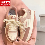 回力女鞋小白鞋子女夏季新款樱花粉板鞋女士学生厚底百搭休闲运动鞋女 樱花粉 -（四季款） 40