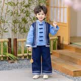 洽函壮族服装儿童女广西三月三男女童少数民族服饰幼儿班服六一演出服 男童 120