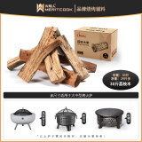 火牧人（Meritcook）篝火木材松木户外引燃烧火木柴野炊灶壁炉硬木精品烧火炉柴火木头 【荔枝木】30斤