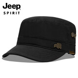 吉普（JEEP）帽子男士棒球帽夏季百搭平顶太阳帽青中老遮阳帽