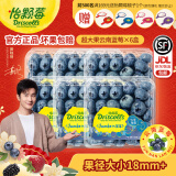 怡颗莓【果肉细腻】当季云南蓝莓 国产蓝莓 新鲜水果 Jumbo超大125g*6盒