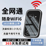 飞瑧随身wifi移动wifl无线网络2025新款5ghz宽带无限流量便携式路由器充电宝适用华为机小米机官方网络 豪华版-全网通提速6999%