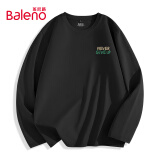 班尼路（Baleno）长袖t恤男秋季学生重磅宽松ins潮流运动上衣纯棉透气内搭秋装男士