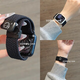 炫戴（XUANDAI）适用apple watch s10表带编织iWatch s9腕带磁吸音乐小狗苹果手表s8表带s7/s6/s5/se高级ultra配件 纯黑色-听音乐小狗 44/45/46/49表