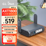GL·INET GL-AXT1800千兆路由器wifi6便携式迷你智能家用端口双频无线带USB小型NAS网络存储支持奇游联机宝 GL-AXT1800（不含适配器）