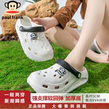 大嘴猴大嘴猴洞洞鞋女凉拖鞋情侣户外穿休闲百搭沙滩凉鞋男6084白36-37