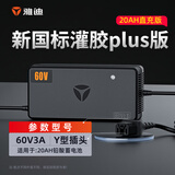 雅迪（yadea）电动车原装充电器铅酸石墨烯电池充电器智能散热60V20Ah-Y型头plus