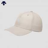DESCENTE迪桑特 TRAINING运动训练 男女同款棒球帽运动帽 米白色-BE F