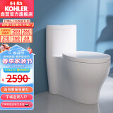 科勒（KOHLER）水漾连体坐便器抽水马桶1级水效喷射虹吸式节水大冲力305mm3869T