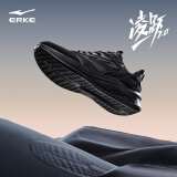 鸿星尔克男鞋凌跃2跑鞋夏季新款软弹减震跑步鞋网面透气黑色运动鞋子男 【热卖推荐款】正黑 45