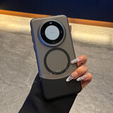 鉴百伊 上下拼插磁吸充电适用华为Mate60pro+手机壳mate70组装二合一全包大孔男女新款磨砂拼接薄款创意 【磨砂黑色】创意拼接磁吸壳 华为 Mate 60 Pro