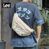 Lee潮牌单肩包男士斜挎包户外运动胸包骑行邮差包女简约学生斜背包