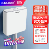 欧诺莎（Olsa） 家用蹲便器水箱可调10L大冲力冲水箱卫生间厕所马桶水箱 A3专业装【+安装4件套】