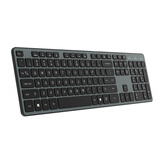 B.FRIENDit 无线键盘鼠标套装 静音键盘超薄剪刀脚键鼠套装 薄膜台式电脑笔记本外接办公巧克力键盘鼠标套装 无线单键盘太空灰