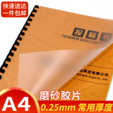 易利丰 黑色凭证标书报告卡条装订夹压条文件打孔机十孔a4纸10孔装订夹条装订条塑料资料装订机扣条压边 A4磨砂胶片装订封面0.25mm厚50张 装订胶片