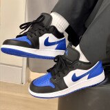 耐克（NIKE）板鞋aj1 Low男女情侣新款低帮运动轻便防滑休闲篮球鞋子【潮】 553560/553558-140 黑蓝白 38.5