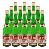 太白酒52度太白酒绿瓶蒙砂太白酒 52度 500mL 12瓶 红标