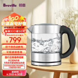 铂富（Breville） BKE395 家用电水壶 电热水壶  进口玻璃材质水壶 1L烧水壶电热壶 1L