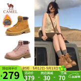 骆驼（CAMEL）【山丘】经典大黄靴反绒马丁靴户外工装靴 L23W076065 土黄 36
