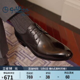 金利来（goldlion）男鞋休闲鞋正装商务时尚舒适皮鞋51502036701A-黑色-38码