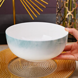 红牡丹景德镇骨瓷碗盘餐具家用陶瓷碗具轻奢米饭碗具釉下彩碗筷喝汤大碗 云锦万里7英寸面碗1个