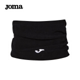 JOMA抓绒围脖套秋冬加厚保暖护颈骑行面罩户外防风防寒围巾 黑色 均码