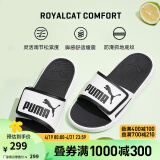 彪马（PUMA）官方拖鞋夏季情侣鞋运动户外沙滩拖鞋ROYALCAT COMFORT372280 白-黑色 02 35.5