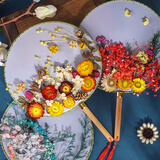 柏爱永生花干花团扇DIY手工材料包生日礼物女中高考祝福毕业活动端午