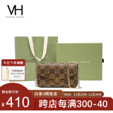 VANESSA HOGAN VH女包山茶花信封包复古老花气质单肩斜挎链条包送女友生日礼物