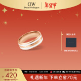 丹尼尔惠灵顿（DanielWellington）dw戒指女饰品绸缎白玫瑰金情侣对戒新年礼物送老婆DW00400040