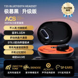 XAXR骨传导概念开放式蓝牙耳机不入耳不漏音挂耳新款久戴不痛超开车骑行运动跑步降噪耳机音质耳机 电镀黑-可调节耳挂+杜比音效